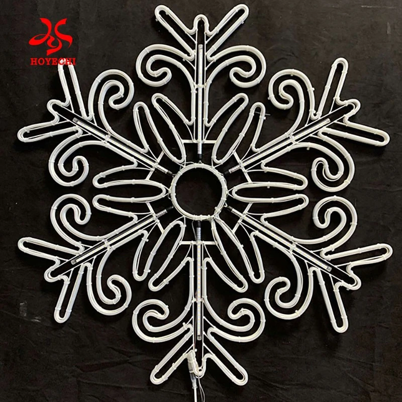 Multi-color 2D Snowflake Motif Lighting For Parks And Large-Scale Events