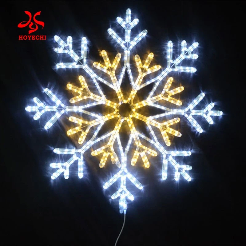Multi-color 2D Snowflake Motif Lighting For Parks And Large-Scale Events