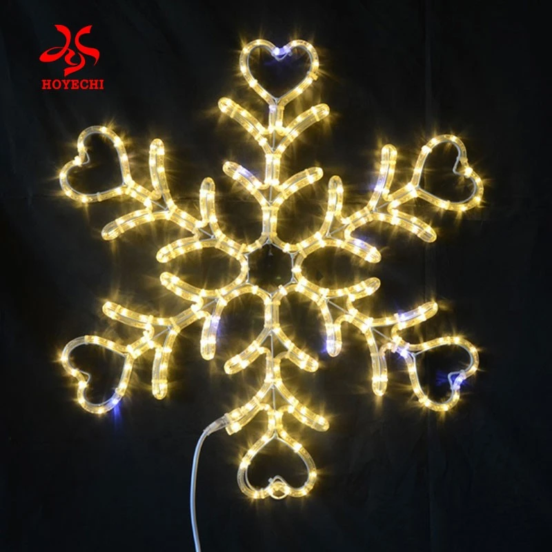 Multi-color 2D Snowflake Motif Lighting For Parks And Large-Scale Events